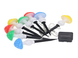 Mini Mushroom Solar Light String 8 LED Colorful Light Waterproof Outdoor Garden Light String V1294-YM0901-3119230148911
