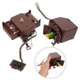 Quartz Clock Movement Kit with Easy Installation and Retro Brown Decorative Mechanism for Clock V1369-AZ3-W-21677