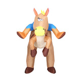 Inflatable Cowboy Costume Adult Suit Blow Up Party Fancy Dress Halloween Cosplay HALO-INF-HORSE