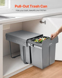 VEVOR Pullout Trash Can for Kitchen Cabinets, 201010L Double Under Sink Garbage Waste Recycling V952-CFLJTDTHSST4PX1IZV0