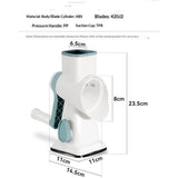 Rotary Cheese Grater Shredder with Handle Handheld Round Vegetable Slicer Carrot Shredder Nut V1192-AZ-W-3184