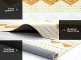 Artiss Rug 160x230cm Area Rug Washable Mat Large Carpet Soft Short Pile Ella FLR-BSM01-160X230-YE