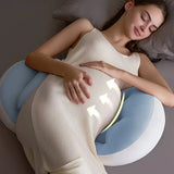 Maternity Belly & Back Support Pillow, Dual-Sided Support Fits Pregnancy Curves, Adjustable Design V1385-YFZ-ZM-001