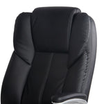 Artiss 8 Point Massage Office Chair PU Leather Black MOC-1223-BK