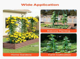 Garden Stakes, 50 Pack, 1455 mm, Plastic Coated Metal Tomato Stakes, Garden Sticks for Plants V952-ZWZCHYZ15M11VIKZD001V0