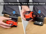 2 Pack Tape Measure Holder for Belt, Low-Profile Tape Measure Belt Clip, Fits up to Tool Belt, Tape V1192-AZ-W-2769