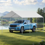 VEVORport Replacement Canopy, 6 x 3 m Potable Garage Tent Top Tarp, UV-Resistant & Waterproof V952-CKPB10X20FTHHVXKO001V0