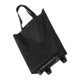 Foldable Rolling Shopping Cart with Pull Handle, Black Grocery Cart for Easy Transport and V1369-AZ3-W-12252