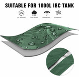 IBC Tank Cover Tarpaulin for 1000L IBC Container, GU.B/bon 116 x 100 x 120 cm Water Tank Cover V1237-ZY-203-1224