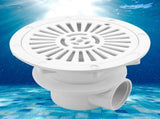 White Swimming Pool Main Drain Floor Drain G2 Water Inlet Draining Accessory V1294-YM0901-JY30354