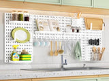CARLA HOME Pegboard Wall Organizer Kit with 6 Modular Pegboards & 21 Accessories for Kitchen, LSB-36272