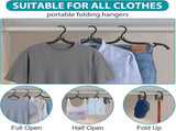 15 Pcs Travel Hangers Portable Foldable Travel Hanger Organizer 2 Pack 9 Layers Pants Hangers Space V1258-DP02-F-472