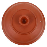 Brown Ceramic Casserole Cover for Stewpot with Vent Hole and Unique Handle Design V1366-AZ2-W-13980
