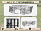 24" 8 Panel Pet Dog Playpen Puppy Exercise Cage Enclosure Fence Play Pen V63-834381