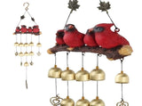 Cardinal Bird Wind Chime, Red Bird Bell Wind Chimes Outdoor Decorations, Garden Backyard Church V1369-AZ3-W-05781