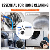 VEVOR 914.4CM Dryer Vent Cleaner Kit, 22 Pieces Duct Cleaning, Reinforced Nylon Dryer Vent V952-GDQJSPJK30YCJG6C2V0