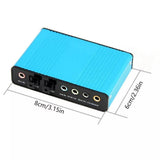 5.1 Channel USB External Sound Card with Optical Output, Surround Sound Adapter for PC, Laptop, and V1366-AZ2-W-18091