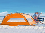 OutdoorMaster Pop Up 3-4 Person Beach Tent X-Large - Easy Setup, Portable Beach Shade Canopy Folding V1168-BP-YNN9-7SDP