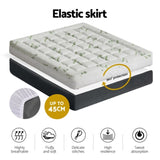 Giselle Bedding Pillowtop Mattress Topper 7.5cm Thick Bamboo Pad for Back Pain Relief Washable TOPPER-BAM75-K