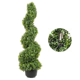 Artificial Topiaries Boxwood Trees, 7.6cm Tall Faux Topiary Plant Outdoor, All-year Green V952-HYMRGXJS36YCLY992V0