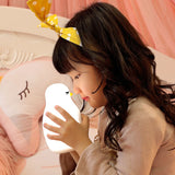 Cute Kids Alarm Clock, Soft BPA-Free Silicone Portable Nursery Lamp, Children Nightlight for Girls V1192-AZ-W-10180