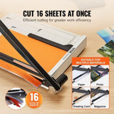 Paper, Guillotine Trimmer, 381 mm Cut Length, 16 Sheets Capacity, Heavy Duty Guillotine Paper V952-SDQZJZXQZJ15AQ68NV0