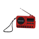 Emergency Radio Bluetooth Speaker Bluetooth 5.4 USB Portable FM Radio for Indoor Outdoor Travel V1294-YM0901-3115250071811