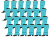 24x Womens Leg Warmers Disco Winter Knit Dance Party Crochet Legging Socks Costume - Sky Blue V563-BR-24LEGWARMS-SKYBL