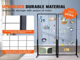 2' x 5.6' Grid Wall Panels Tower, 2 Packs Wire Gridwall Display Racks with T-Base Floorstanding, V952-LSWGQ6878INCNL5GHV0