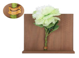 Artificial Flower Hanging Ornaments with Wood Board Indoor Living Room Bedroom Wall Decorations V1294-YM0718-3115200151311