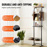 VEVOR Pet Feeding Station with Storage Dog Food & Toy Organizer Raised Dog Bowls V952-BGSJSCWHSWJ1A05ROV0