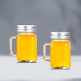 4-Pack Glass Jam Jars with Lids and Handles, Fruit Preserving, Candle Making, and Storage Containers V1366-AZ2-W-21466
