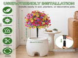 2/4PCS Artificial for Outdoor Indoor Garden Home Decoration, UV Resistant Faux Topiary Ball V1366-AZ2-W-11625