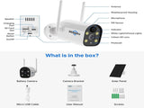 Hiseeu C40 Indoor/Outdoor WiFi Battery Camera With Solar Panel V28-ELEHISC40