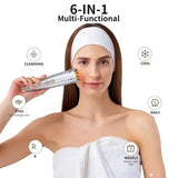 6-in-1 Beauty Device with Hot & Cold Therapy, Red/Blue Light, 3 Intensity Levels & Magnetic Dock. V1232-MRY-001
