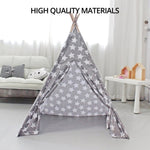 GOMINIMO Kids Teepee Tent with Side Window and Carry Case V227-3720871010080