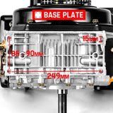 Baumr-AG 7HP DIESEL Stationary Engine 4 Stroke OHV Horizontal Shaft Motor V219-ENGDSLBMRC30R