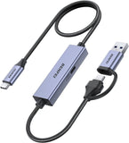 BENFEI 408GY USB-C to USB-C+A + PD Video/Audio Capture Card Supporting Full HD 1080P 60FPS V28-ELEBEN408GY