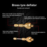 X-BULL Tyre Deflators Tire Automatic 4WD Pressure Gauge 4 Brass Deflator V211-AUEB-TG005TD001