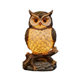 Realistic Owl Figurine Night Light, USB Powered Warm LED Table Lamp, Soft Eye-Friendly Lighting, V1192-AZ-W-24669