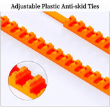 Universal Anti-Skid Snow Tire Chains, 20PCS Reusable Portable Emergency Tire Chains, Heavy Duty V1366-AZ2-W-10689