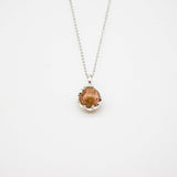 Gift Box - Aroma Necklace White Gold - Planet Plutonian Amethyst Purify Oil Blend V760-GBAJ - 8
