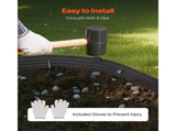 Metal Landscape Edging, 8 Packs 72 in Rust-Resistant Aluminum Alloy Landscape Edging, Bendable V952-LZJSPZ8PCS72VOIEEV0