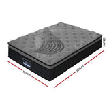 Giselle Bedding 34cm Mattress Bamboo Cover King Single MATTRESS-BLACK-KS