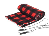 12V Car Electric Blanket for Cozy Winter Travel Soft Fleece Heating Throw for Cars, Trucks, RVs, V1341-ZY-NPJBVML3-RED