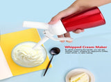 250mL Portable Red Aluminum Whipped Dessert Cream Butter Dispenser Whipper Foam Maker V1294-YM0722-JYA03290