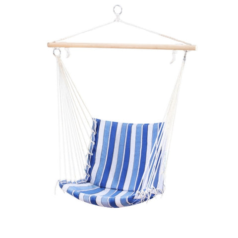 Gardeon Hammock Chair Swing Camping Blue HM-CHAIR-BLUE