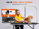 Pet Grooming Table Arm with Clamp, 915 x 610mm Dog Grooming Station, Foldable Pets Grooming Stand V952-ZDMRZ36INCH0NADPDV0