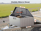 Trailer Tongue Box, 838 x 483 x 457 mm Aluminum Trailer Tongue Tool Box, Heavy Duty Storage V952-TCGJX33X19X1G70EW001V0