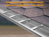 5inch 25 Pack Gutter Hangers, with Pre-Inserted Screw, Aluminum Gutter Brackets for Repairing V1192-AZ-W-17866